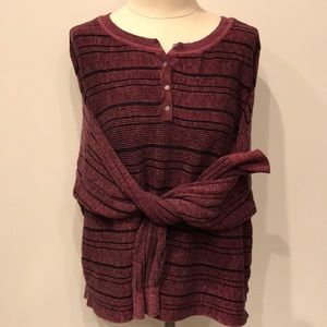 American Eagle Stretchy Thermal half button up